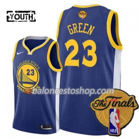Camiseta Niños NBA Golden State Warriors Draymond Green 23 2018 NBA Finals Nike Azul Swingman